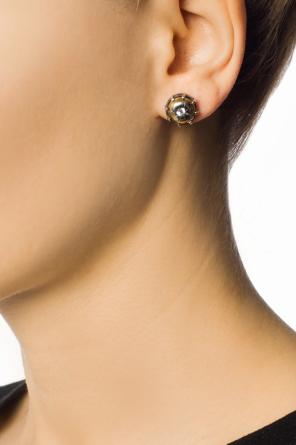 Earrings with cubic zirconia, zdjęcie 2 Earrings with cubic zirconia od Bottega Veneta